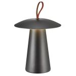 Nordlux Tafellamp Ara Accu Aluminium Zwart 2W 240lm - 830 Warm Wit | Dimbaar Touch