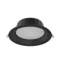 Noxion Downlight LED Hera Moyen Encastré Noir 9W 900lm 80D - 827-830-840 CCT | 146mm - Diamètre 120mm