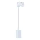 Noxion Spot Sur Rail Suspension Luminaire 3 Phases  Aluminium Blanc | Convient pour 1x GU10