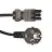 Noxion GST - Compatibel Voedingskabel Zwart - Vrouwlijk + Schuko Europlug - 3m - 3 pole 0.75mm2