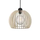 Nordlux Pendelarmatuur Chino 30 Bruin - Hout | E27 Max 60W