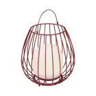 Nordlux Tafellamp Jim To-Go Portable Accu Rood 3W 300lm - 827 Zeer Warm Wit | 3-Staps Dimbaar 