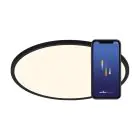 Nordlux Oja Smart 29 Plafondlamp Metaal Zwart 15W 1600lm - 827-865 Afstembaar Wit | 294mm - Wifi en Blauwtooth Dimbaar